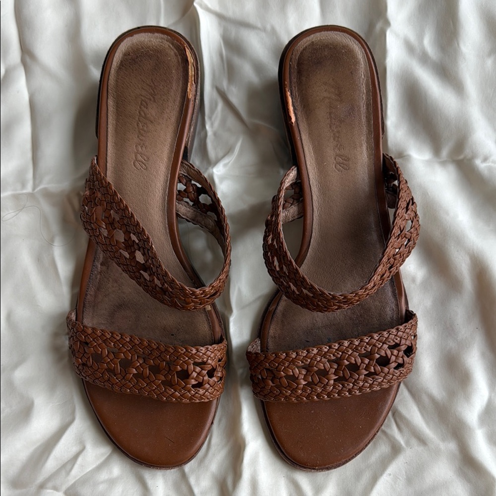 Madewell Women's Woven Tan Sandals